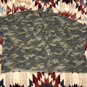 Camouflage Button Down Shirt